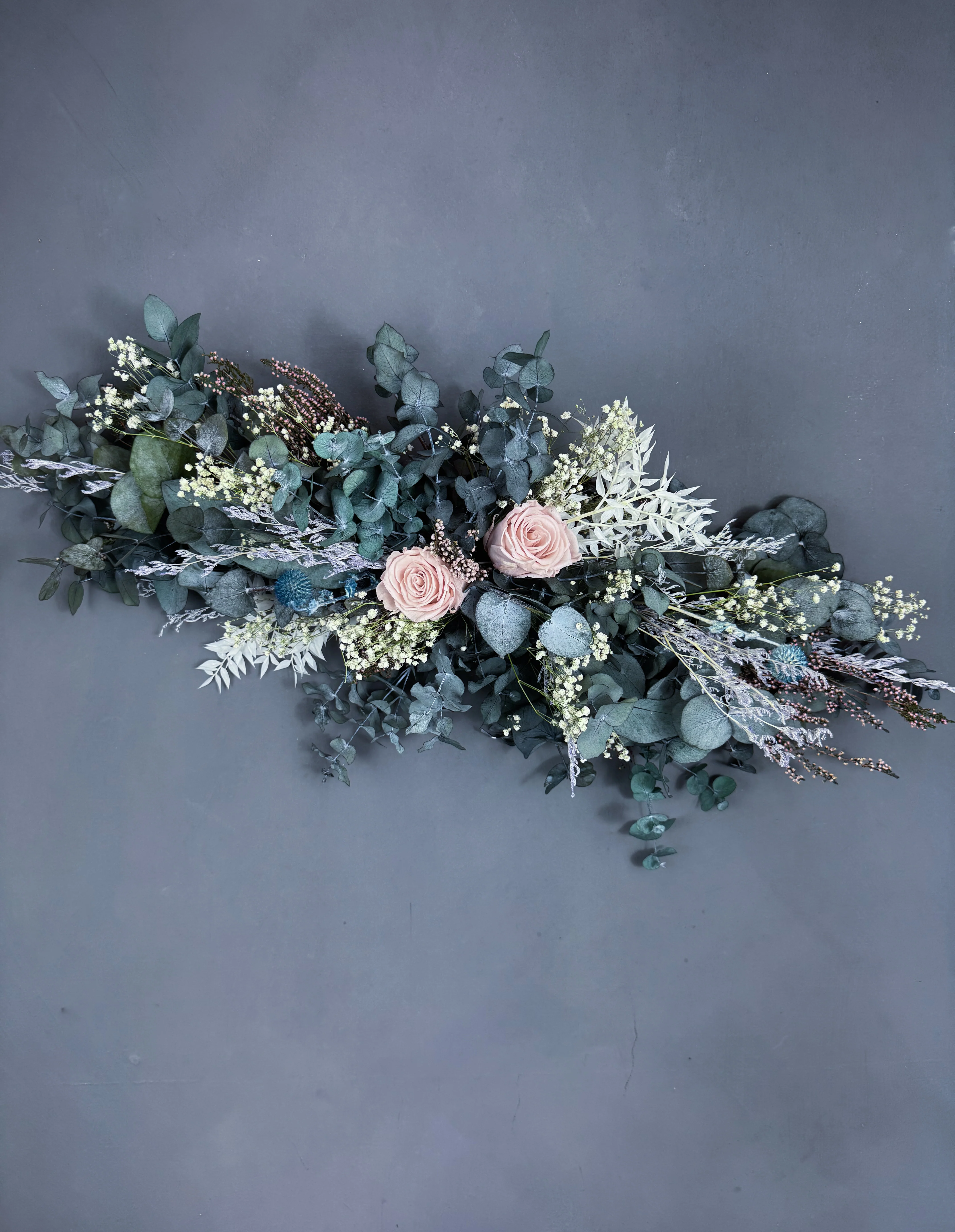 Cleo dried flower wedding garland