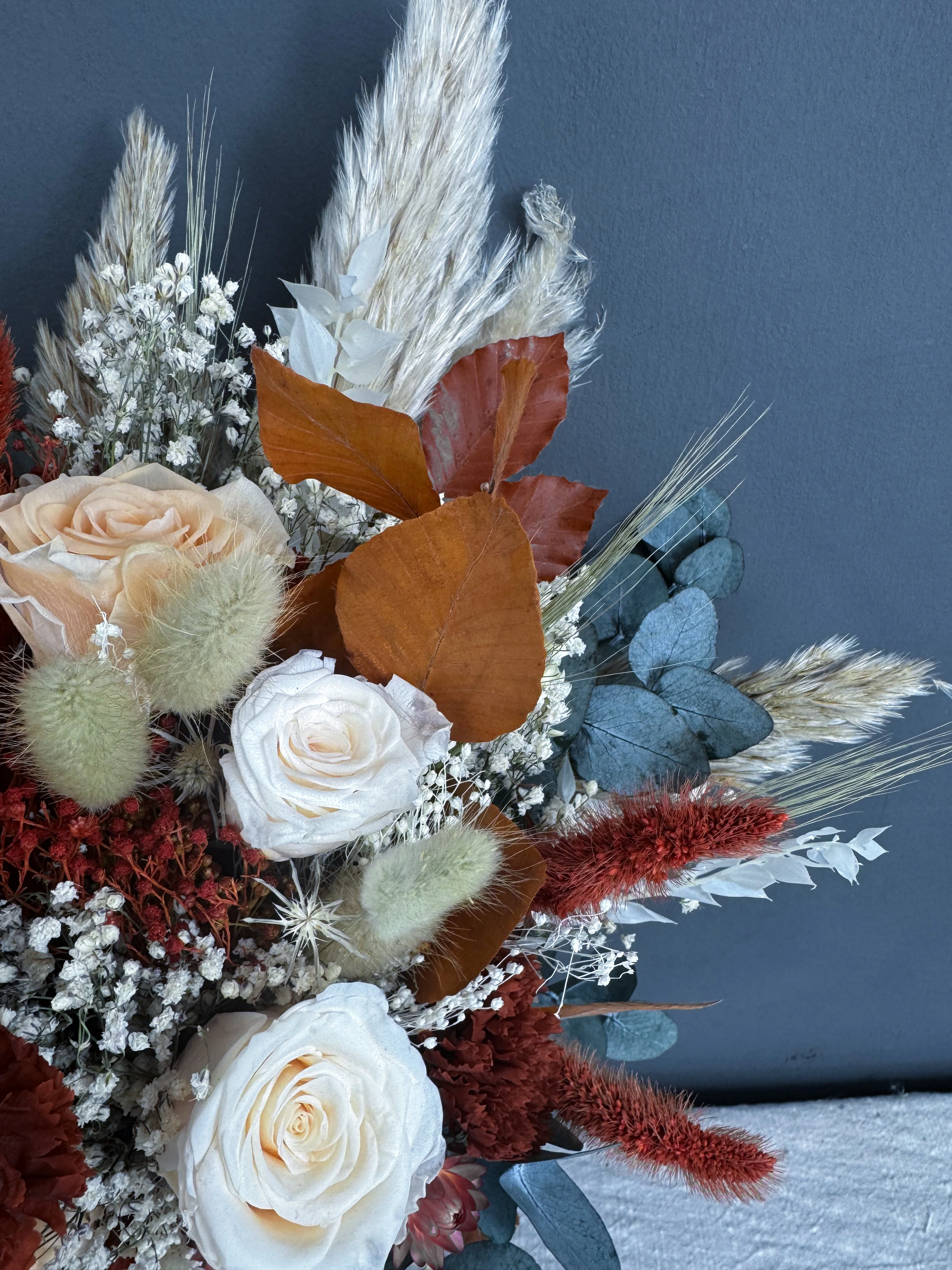 Sia dried flower bridesmaid bouquet - Image 2